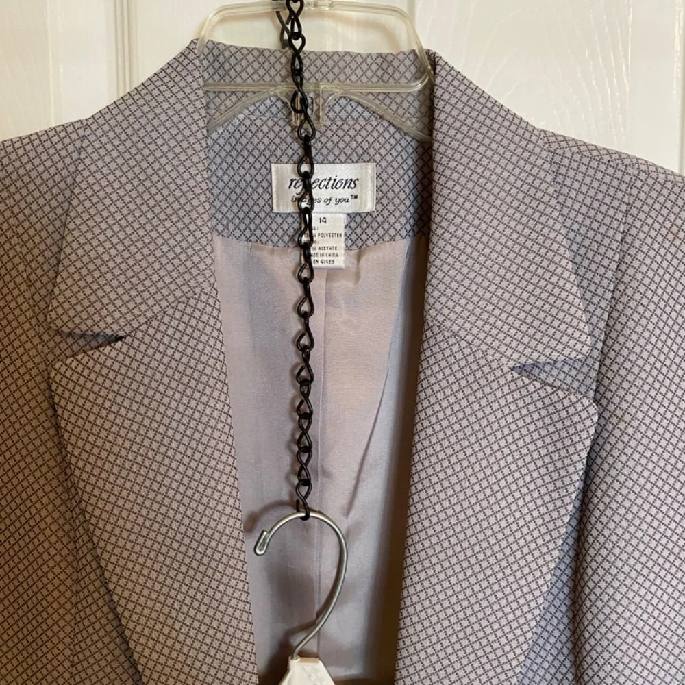 Reflections (Spieigal) Suit, Skirt Set, Gray, Size 14, EUC